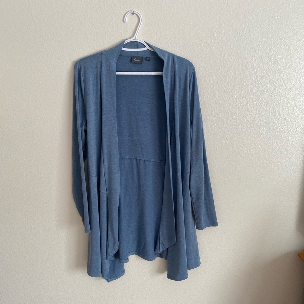 Strazzi size L open front cardigan.